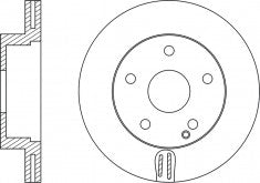 Rotor Disc, NIBK, 2044210012, RN31001V, MERCEDES-BENZ (017875)