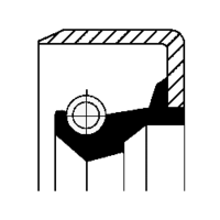 Shaft Seal, transfer case, CORTECO, OEM 1655657, Article number 0 1 0 3 4 7 5 3 B, VOLVO (103560)
