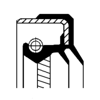 Shaft Seal, auxiliary drive, CORTECO, OEM 1342789, Article number 0 1 0 3 4 6 3 4 B, DAF (103522)