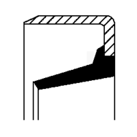 Shaft Seal, differential, CORTECO, OEM 259970047, Article number 0 1 0 2 9 8 0 3 B, MERCEDES-BENZ (103255)