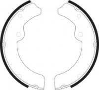 NIBK, Brake Shoes, 44010-MB411, FN0683, NISSAN