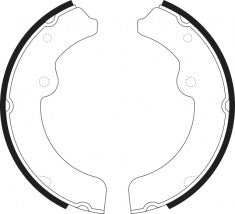 NIBK, Brake Shoes, 44010-MB411, FN0683, NISSAN
