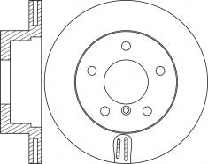 Rotor Disc, NIBK, 34 11 6 854 997, RN1784V, BMW (009789)