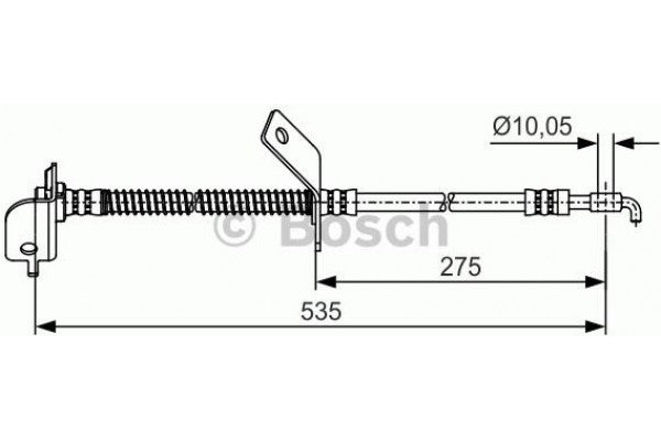 สายเบรค BOSCH 58732-2L000, 1987 476 615, HYUNDAI (020870)