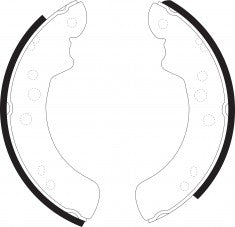 NIBK, Brake Shoes, 338551B, FN0606, BENDIX EUR