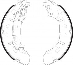 NIBK, Brake Shoes, 77365346, FN41001, FIAT