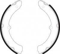 NIBK, Brake Shoes, NR-1057, FN2295, AKEBONO