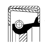 Shaft Seal, crankshaft, CORTECO, OEM ERR2640, Article number 1 5 0 3 0 3 0 7 B, LAND ROVER (106437)