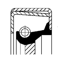 Shaft Seal, transfer case, CORTECO, OEM 149973347, Article number 0 1 0 3 4 2 8 0 B, MERCEDES-BENZ (103503)