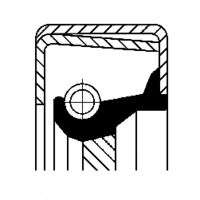 Shaft Seal, transfer case, CORTECO, OEM 6562890353, Article number 0 1 0 2 0 4 6 8 B, MAN (103060)