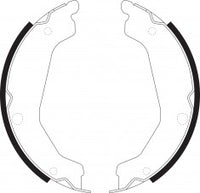 NIBK, Brake Shoes, 58350-3ED00, FN0631, HYUNDAI