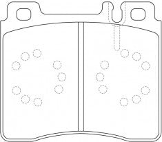 ผ้าเบรค NIBK DB1284 PN0029 BENDIX AUS (017906)