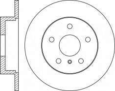 Rotor Disc, NIBK, 0060569164, RN1283, ALFA ROMEO (009495)