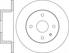Rotor Disc, NIBK, BN-1184, RN2099, AKEBONO (017050)