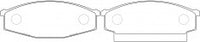 ผ้าเบรค NIBK, A-122K, PN2078, AKEBONO (018359)