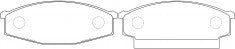 NIBK, Brake Pad, A-122K, PN2078, AKEBONO