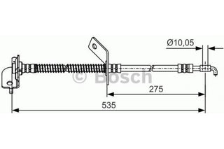 Brake Hose, BOSCH, 58731-2L000, 1987 476 451, HYUNDAI  (020869)