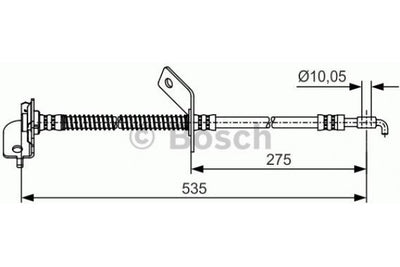 Brake Hose, BOSCH, 58731-2L000, 1987 476 451, HYUNDAI  (020869)