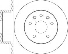 Rotor Disc, NIBK, 561870B, RN1063, BENDIX (018586)