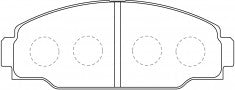 NIBK, Brake Pad, A-217K, PN1212, AKEBONO
