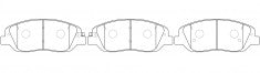 ผ้าเบรค NIBK, D1917-8929, PN0789, FMSI (017513)