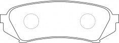 NIBK, Brake Pad, A-499K, PN1412, AKEBONO
