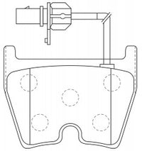 NIBK, Brake Pad, 3D0 698 151 A, PN0432W, AUDI