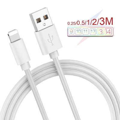 Fast Charging USB Cable For iPhone 13 12 11 XS XR X 8 7 6S 5S Cord Quick Charge Mobile Phone Cable Fast Data Charger cable