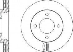 Rotor Disc, NIBK, 43512-28130, RN1533V, TOYOTA (019072)