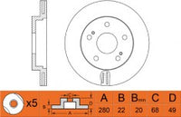 Rotor Disc, NIBK, 561536B, RN1036V, BENDIX (018376)