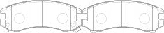 NIBK, Brake Pad, A-213WK, PN2367, AKEBONO