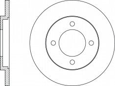 Rotor Disc, NIBK, MB081630, RN1805, MITSUBISHI (018267)