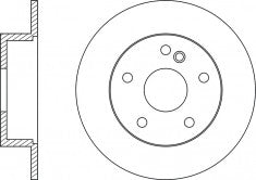 Rotor Disc, NIBK, 204 423 05 12, RN31002, MERCEDES-BENZ (017876)