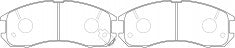 ผ้าเบรค NIBK, A-249WK, PN5194, AKEBONO (018026)