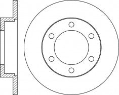 Rotor Disc, NIBK, 561761B, RN1804, BENDIX (017654)