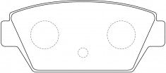ผ้าเบรค NIBK, A-128K, PN3110, AKEBONO (018202)
