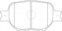 NIBK, Brake Pad, A-603K, PN1430, AKEBONO