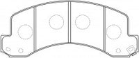 NIBK, Brake Pad, A-648WK, PN4489, AKEBONO