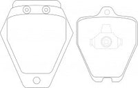NIBK, Brake Pad, 4D0698151E, PN0105, AUDI