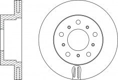 จานโรเตอร์, NIBK, 43512-30220, RN1490V, TOYOTA (018971)