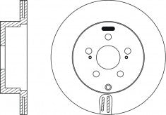 จานโรเตอร์, NIBK, 561738B, RN1099V, BENDIX (018996)