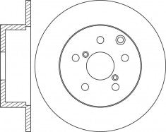 Rotor Disc, NIBK, 26700-FJ000, RN1659, SUBARU (018742)