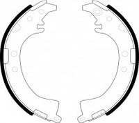 NIBK, Brake Shoes, NR-1072, FN2333, AKEBONO