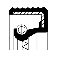 Shaft Seal, crankshaft, CORTECO, OEM X550170902000, Article number 0 1 0 3 2 3 8 7 B, FENDT (103375)
