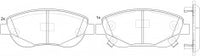 NIBK, Brake Pad, 7 736 5808, PN1843, ALFA ROMEO