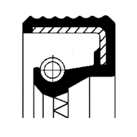 Shaft Seal, transfer case, CORTECO, OEM 6562790215, Article number 0 1 0 1 9 4 5 9 B, MAN (102986)