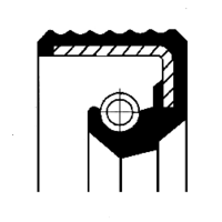 Shaft Seal, wheel hub, CORTECO, OEM 1278420, Article number 0 1 0 1 5 1 4 1 B, DAF (102877)