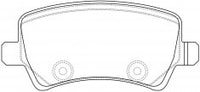 NIBK, Brake Pad, D1307-8422, PN0463, FMSI