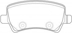 NIBK, Brake Pad, D1307-8422, PN0463, FMSI