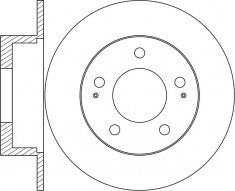 Rotor Disc, NIBK, 48401-09002, RN1657, SSANGYONG (018703)